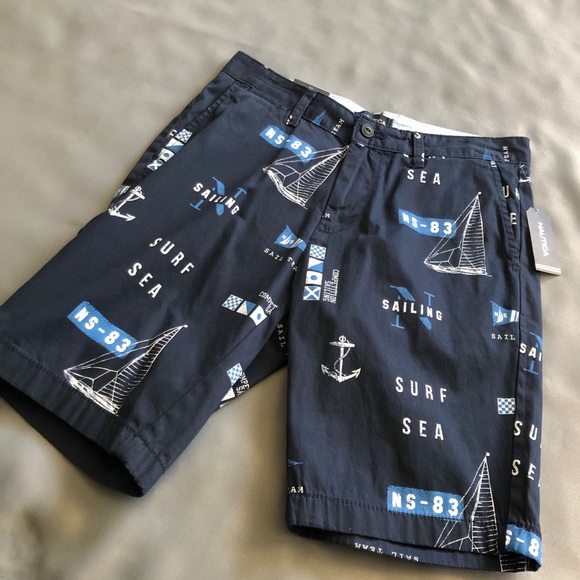 Nautica Men's Shorts Slim Fit Surf Sailing 30W New - Picture 3 of 15